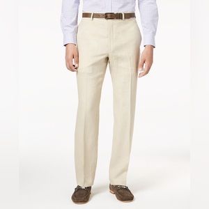 LAUREN RALPH LAUREN Men's UltraFlex Classic-Fit Linen Pants | Tan | 34W x 34L